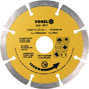 Tarcza diamentowa 115 mm segmentowa