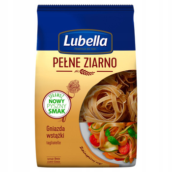 Lubella Pełne Ziarno Makaron gniazda wstęgi 400 g