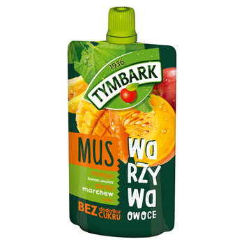 Tymbark Mus mango banan ananas dynia marchew jabłko 100 g