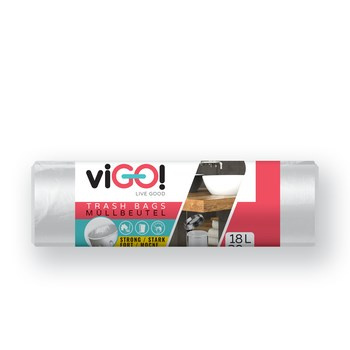 viGO! Standard Worki łazienkowe proste białe 18L 30szt