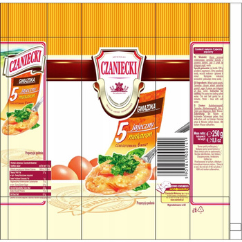 Czaniecki Makaron 5 jajeczny gwiazdka 250 g