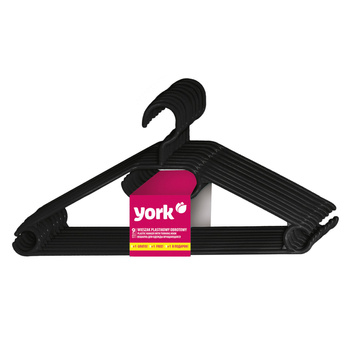 Wieszak plastikowy obrotowy 9+1szt