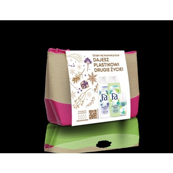 Zestaw Fa w kosmetyczce Fa Blueberry żel pod prysznic 250ml & Fa Aloe Vera żel pod prysznic 250ml & Fa Fresh Dry deo roll-on 50ml