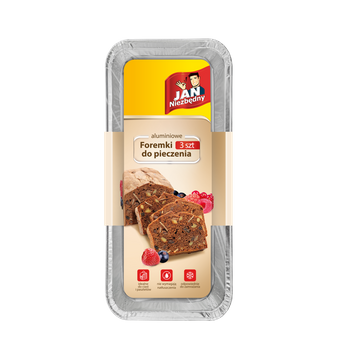 Jan Niezbędny Foremki do pieczenia aluminiowe 3szt