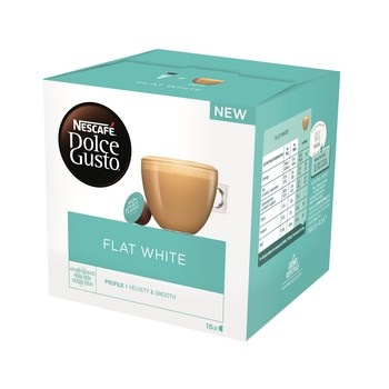 Nescafé Dolce Gusto Flat White Mleko i kawa w kapsułkach 187,2 g (16 x 11,7 g)