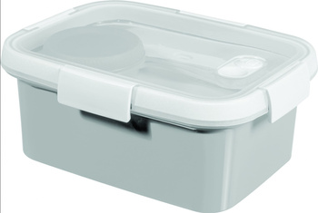 Pojemnik na żywność prostokątny LUNCH KIT Smart to go Mix miętowy/ jasnoszary/ brzoskwiniowy 1,2L Curver