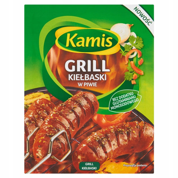 Kamis Grill Kiełbaski w piwie Mieszanka przyprawowa 20 g