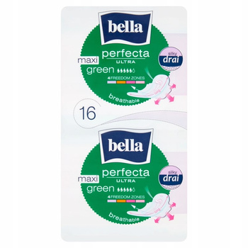 Bella Perfecta Ultra Maxi Green Silky Drai Podpaski higieniczne 16 sztuk