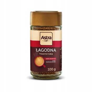 Astra Kawa rozpuszczalna liofilizowana łagodna tradycyjna 100 g