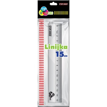 Linijka aluminiowa 15 cm Top-2000
