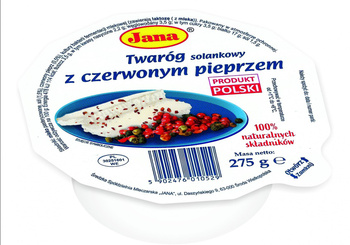 Jana Twaróg solankowy z czerwonym pieprzem 275g