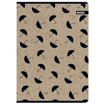 Zeszyt A5 80K kartek, kratka, KRAFT LINER, Beniamin