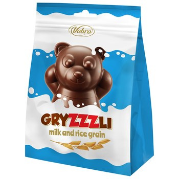 VOBRO CUKIE GRYZZZLI MILK 190G
