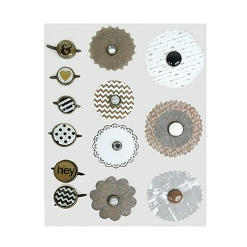 Rozetki samoprzylepne INCOOD ozdobne ćwieki mix kolorów