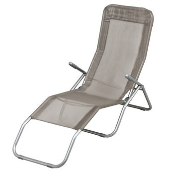 Leżak basenowy szary