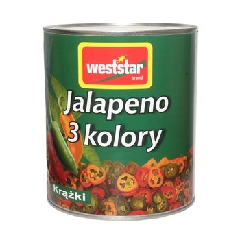 Papryka jalapeno chili 3 kolory, 3kg Weststar