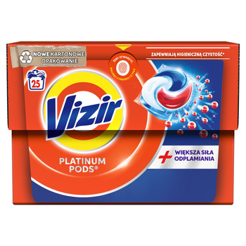 Vizir Platinum Pods Kapsułki do prania Xstrg 25 szt. 567,5g (25x22,7 g)