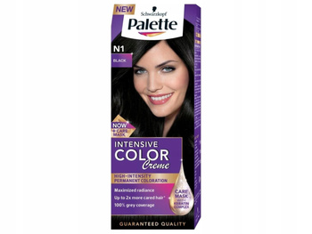 Palette Intensive Color Creme Farba do włosów w kremie 1-0 (N1) czerń