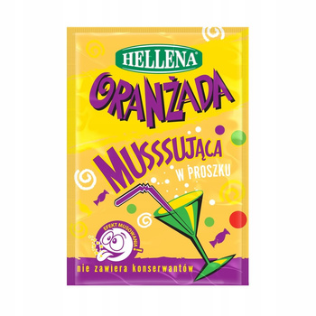 Hellena Oranżada musssująca w proszku żółta 18 g