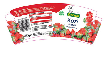 Kozi jogurt truskawkowy 125 g Danmis