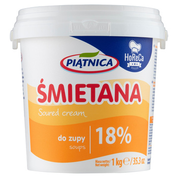 Piątnica Horeca Śmietana do zupy 18% 1 kg