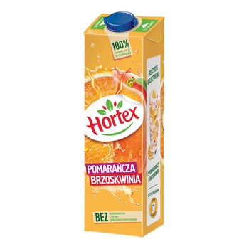 Hortex Napój pomarańcza brzoskwinia 1 l