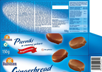 Balviten Pierniki w ciemniej polewie bezglutenowe 150g