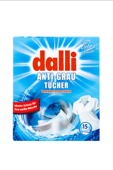 DALLI Chusteczki do prania białych tkanin 15szt