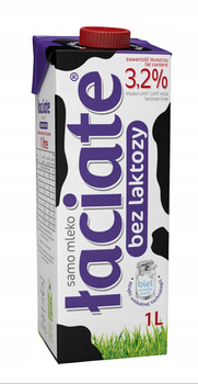 Łaciate Mleko UHT bez laktozy 3,2% 1 l