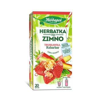 Herbapol Herbatka na zimno truskawka rabarbar 36 g (20 x 1,8 g)