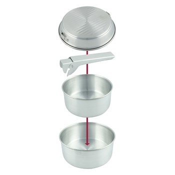 Zestaw garnków aluminiowych  3-częściowy Bo Camp