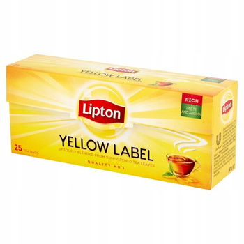 Lipton Yellow Label Herbata czarna 50 g (25 torebek)