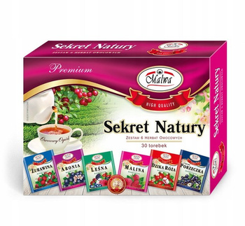 Malwa Sekret Natury Zestaw 6 herbat owocowych 60 g (6 x 5 x 2 g)