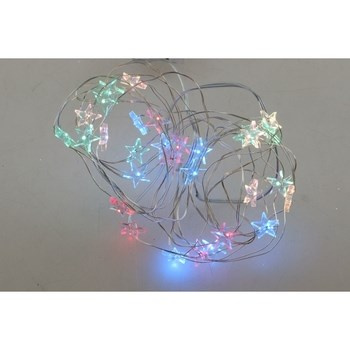 EM&EM Girlanda świetlna gwiazdka 30 LED, multikolor 3,2m