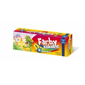 Farby szkolne nuno 12 kolorów 20 ml