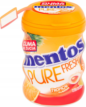 Mentos Pure Fresh Tropical Guma do żucia bez cukru 60 g (30 sztuk)