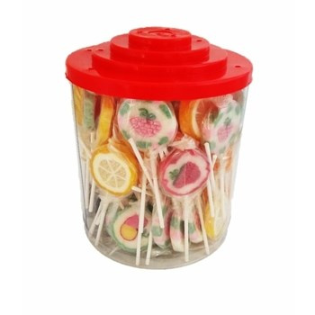 KARWIT Mix lizaków  deseniowych o smakach owocowych 70 sztuk x 17g