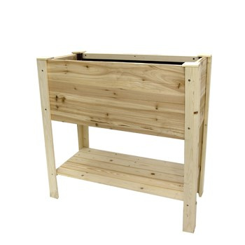 Drewniana skrzynia ogrodowa