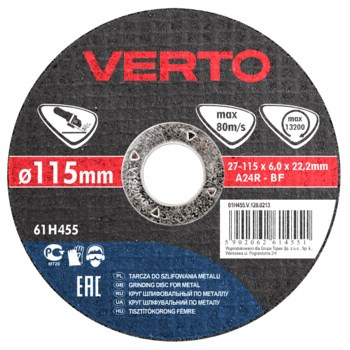 Tarcza szlifierska do metalu 115 x 6.0 x 22.2 mm