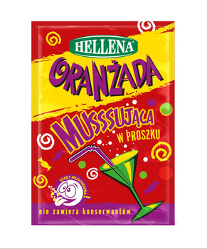 Hellena Oranżada musssująca w proszku czerwona 18 g