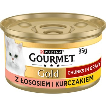 GOURMET GOLD ŁOSOŚ KURCZAK 85G