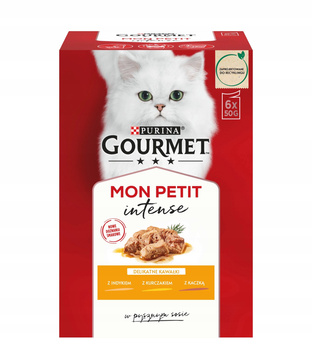 Gourmet Mon Petit Pełnoporcjowa karma dla dorosłych kotów 300 g (6 x 50 g)