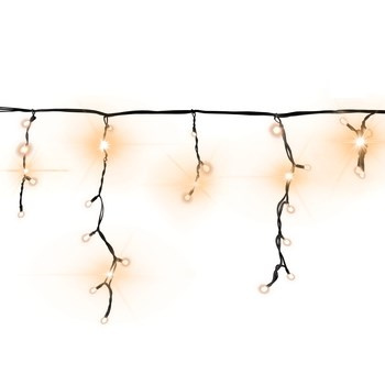 Kurtyna sople FLESZ 200 LED biały ciepły/biały ciepły flesz z dodatkowym gniazdkiem na zewnątrz 9,6M dekoracji