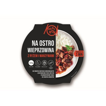Meal Box Na ostro wieprzowina z ryżem i warzywami 360 g