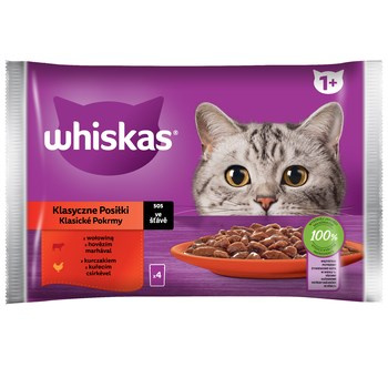 WHISKAS KLASYCZNE 4X85G