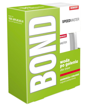 Woda po goleniu Bond Speedmaster 100ml  + krem do golenia Bond Sensitive 50ml  gratis