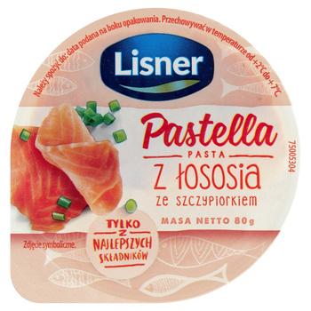 Lisner Pastella Pasta z łososia ze szczypiorkiem 80g