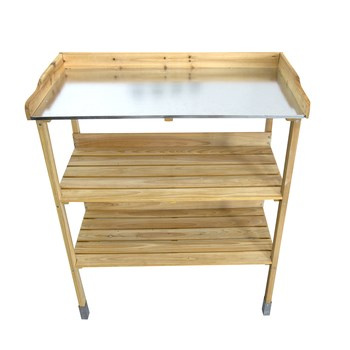 Drewniany stolik ogrodowy