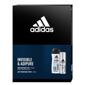 Adidas Invisible & Adipure Zestaw kosmetyków dla mężczyzn