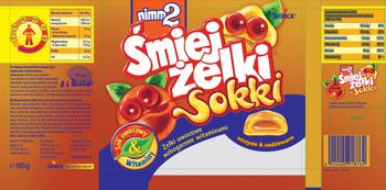 nimm2 Śmiejżelki Sokki Żelki owocowe wzbogacone witaminami 165 g